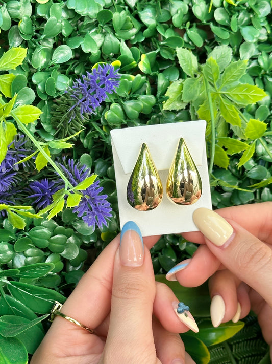 14K G.P Drops 💧 Earrings ( Large )