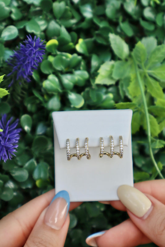 3 in 1 Diamond Mini Hoops