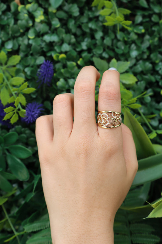 Flower Women Ring Size 6